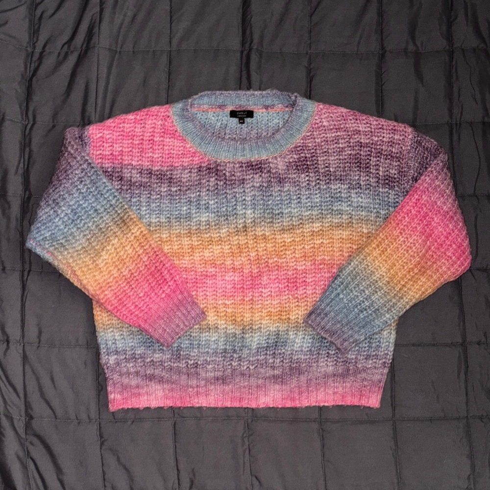 Debut Pastel Rainbow Women's Sweater